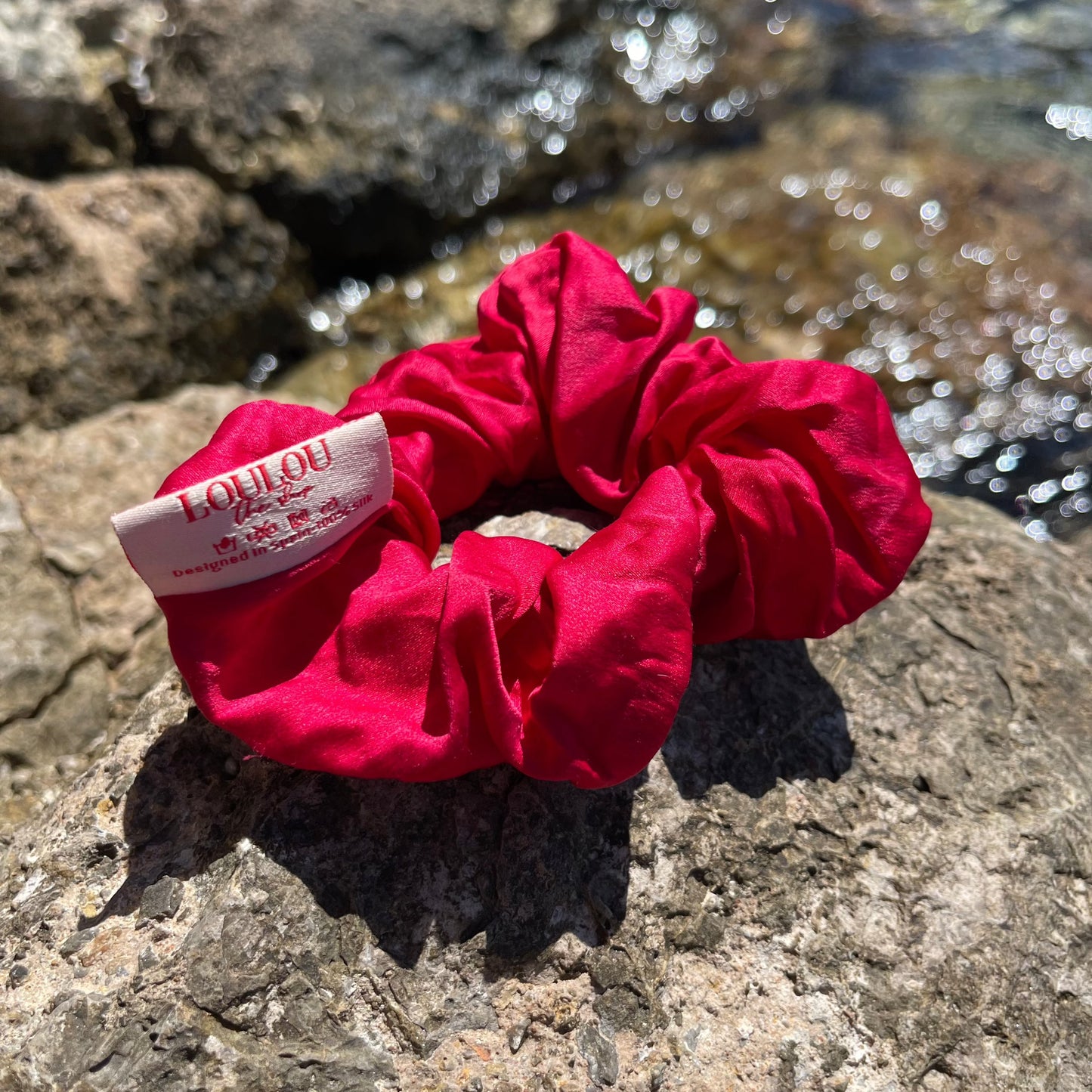 Coletero de Seda Rojo Intenso
