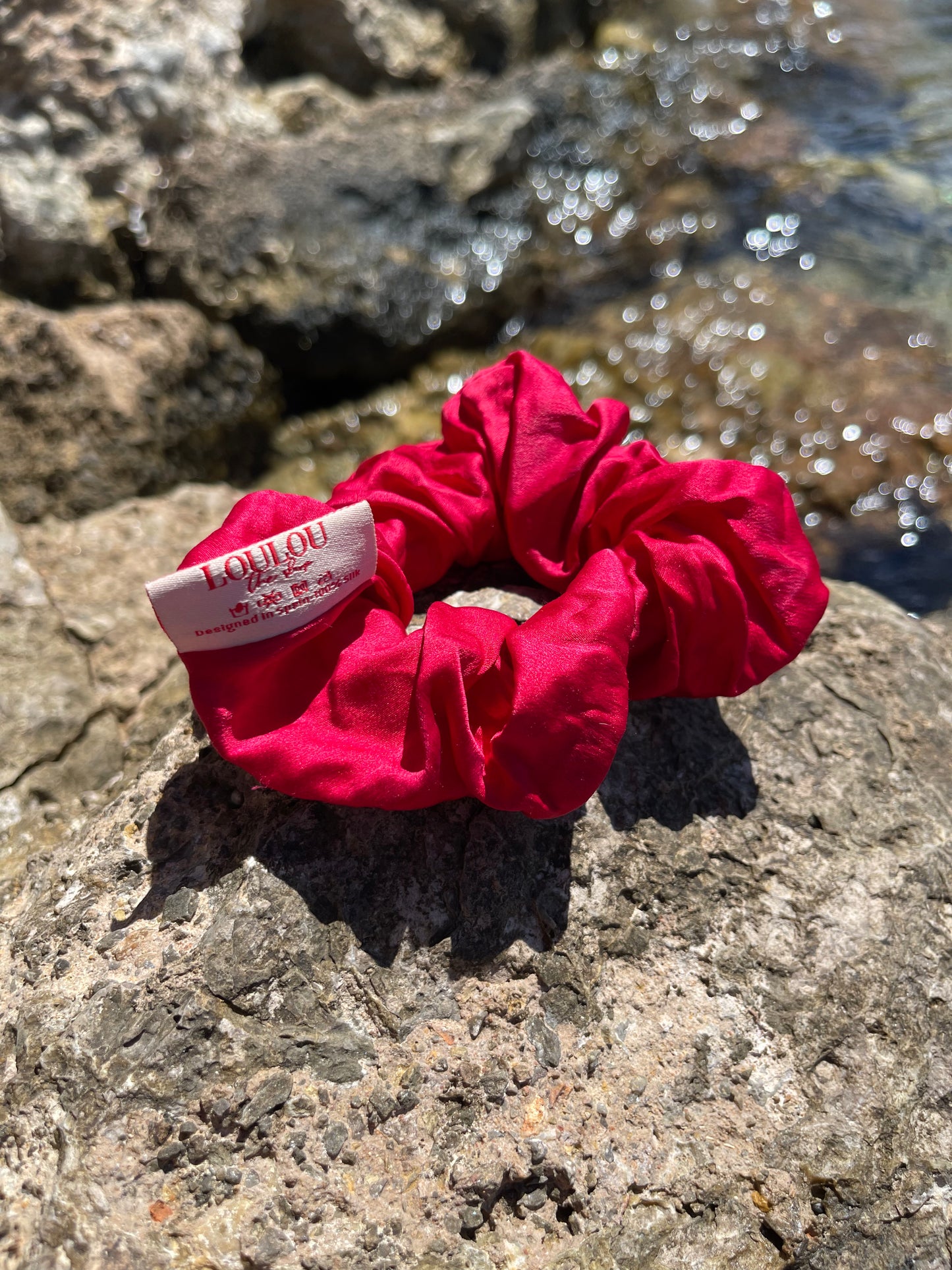 Coletero de Seda Rojo Intenso