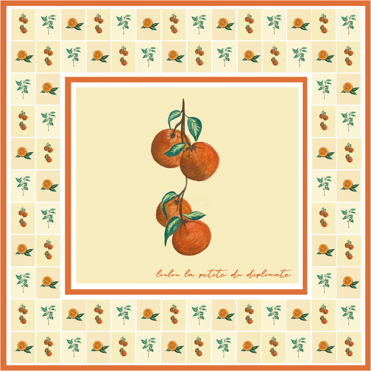 Orange Branch Foulard