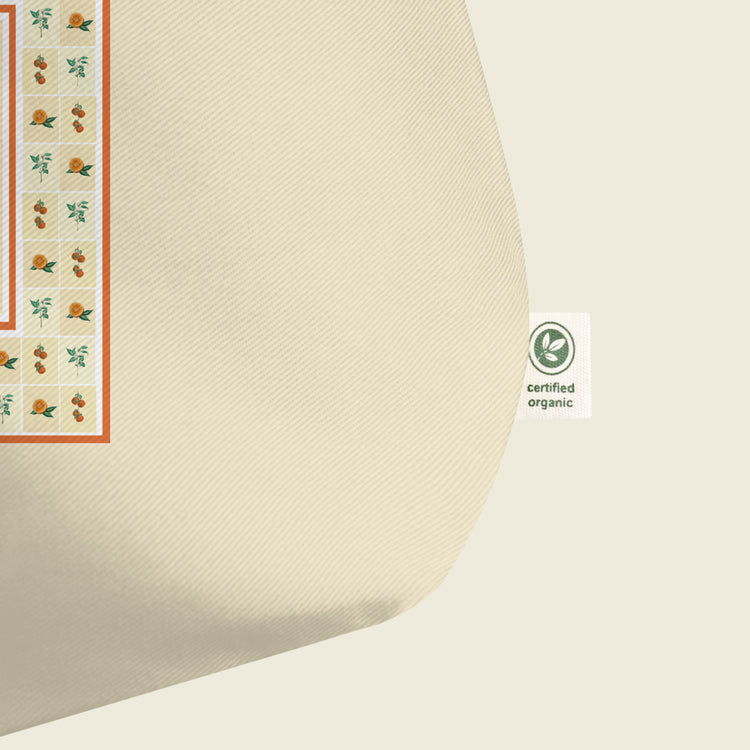 Large organic tote bag