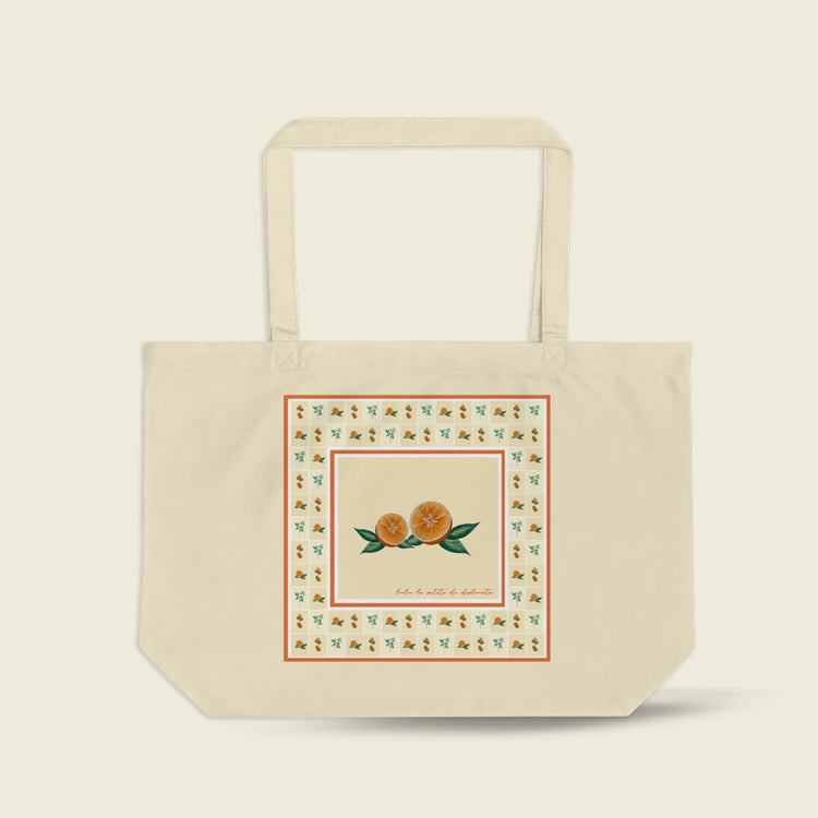 Large organic tote bag