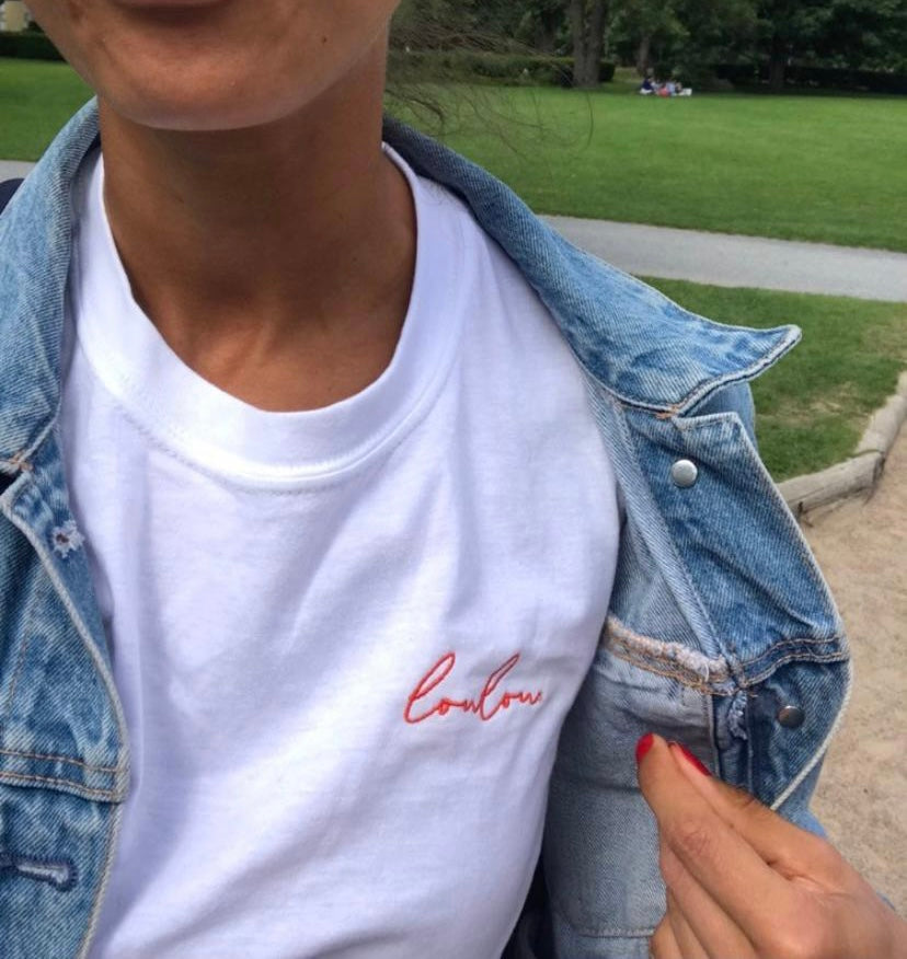 Camiseta de Algodón con Loulou bordado