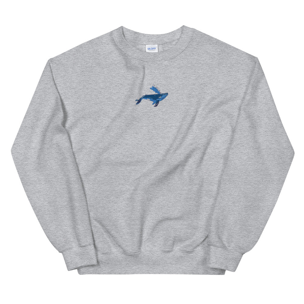 Sudadera de Algodón con Ballena Bordada 🐋 (Oversize · Estilo Boyfriend)